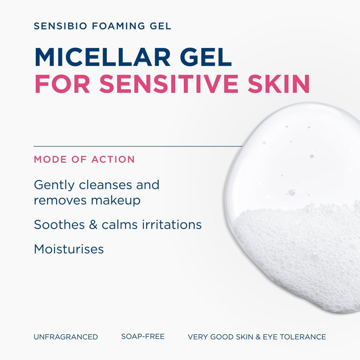Bioderma Sensibio Gel Moussant, 500 ML